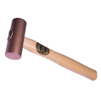 Thor Round Solid Copper Mallet, Wooden Handle