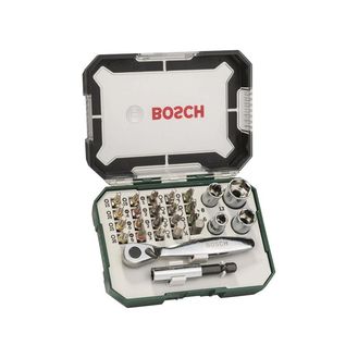 Bosch Powertool Accessories Screwdriver Bit and Ratchet Set, 26 Piece