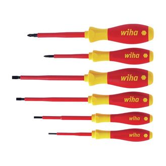 Wiha SoftFinish® electric SL/PZ Screwdriver Set, 6 Piece