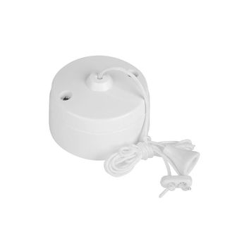 Dencon White Ceiling Pull Switch 1-Way 6A