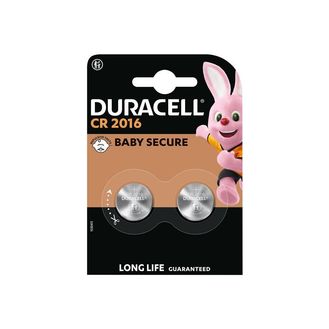 Duracell 2016 Lithium Coin Battery 3V (Pack 2)
