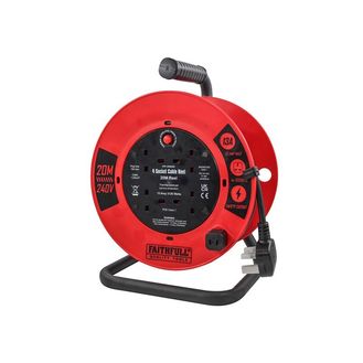 Faithfull Power Plus Open Cable Reel 240V 13A