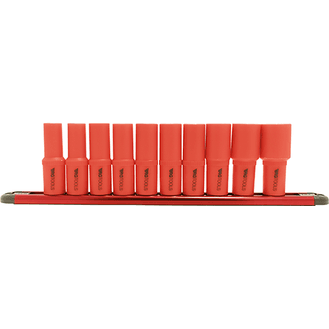 RG TOOLS 3/8" Dr VDE Socket Rail Set