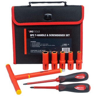 RG TOOLS 3/8" Dr VDE T-Handle+Screwdriver Set