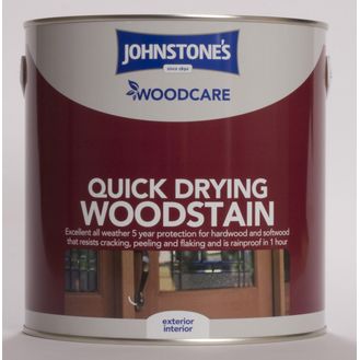 Johnstone's 309324 Woodcare Quick Drying Woodstain 2.5L