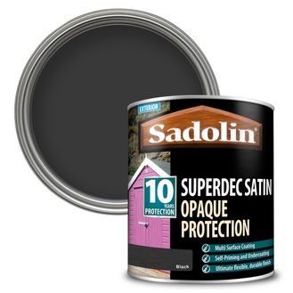Sadolin 5028828 Superdec Satin Black