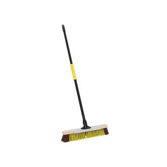Bulldozer Dual Fill Bass/PET Broom with Metal Scraper 457mm (18in)