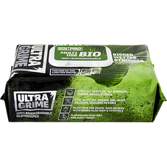 ULTRAGRIME PRO 'Multiuse BIO' Biodegradable Clothwipes