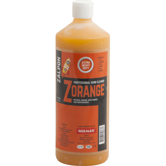 ZALPON 'Zorange' Orange Pumice Gel Hand Cleaner - Extra Heavy Duty