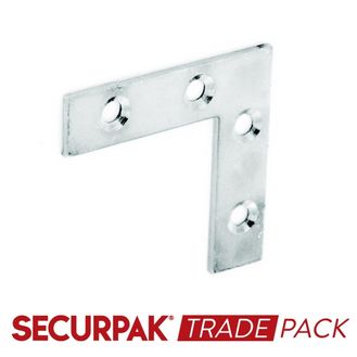 Securpak T10182 Corner Plate Zinc Plated 50mm
