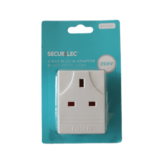 Securlec SL9021 3w Plug In Adapter Fused Wht