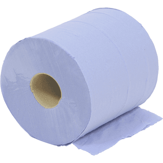 Blue Paper Wipes - Small Rolls