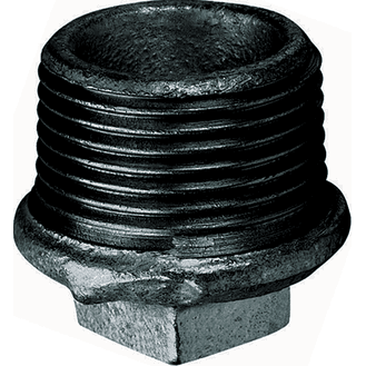 Malleable Iron Pipe Fitting - Square Hollow Plug (290)