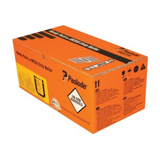 Paslode 350 Nails &amp; Fuel Cell Pack Stainless Steel Finish