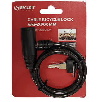 Securit S1234 Bicycle Cable Lock 900mmx6mm