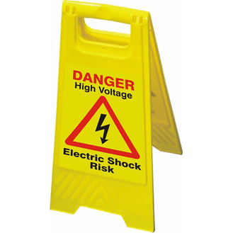 EV High Voltage Floor Sign