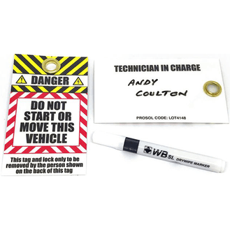 EV Reusable Padlock Lockout Tags