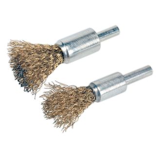 Sealey VS1801 Decarbonising Brush Set 2pc