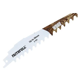 Faithfull Wood Carbide Sabre Saw Blade
