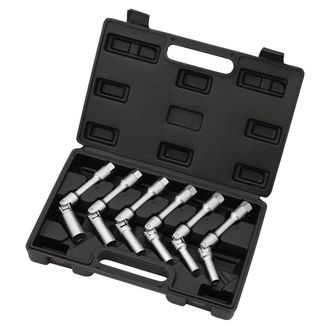 Draper 07118 Extra Long Glow Plug Socket Set, 3/8" Sq. Dr., 35mm (6 Piece)
