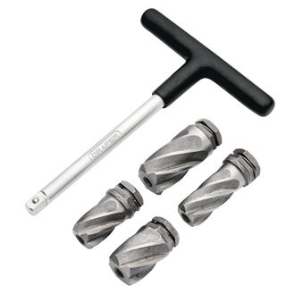 Draper 07127 ABS Sensor Reamer Set, 1/4" Sq. Dr. (5 Piece)