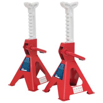 Sealey VS2002 Axle Stands (Pair) 2tonne Capacity per Stand Ratchet Type