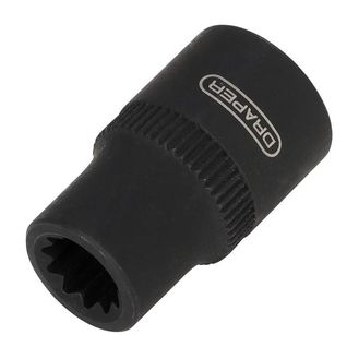 Draper 28201 Brake Caliper Socket 3/8"Sq Drive, 8mm, 11-Point