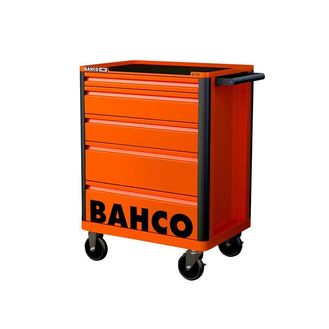 Bahco 1472K5 26in E72 Storage HUB Tool Trolley with 5 Drawers Orange