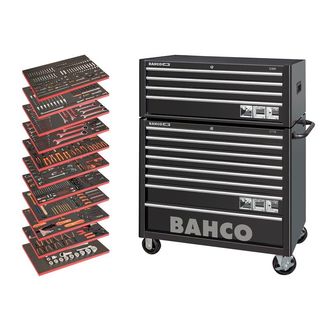 Bahco MONSTER Tool Trolley General Purpose Tool Kit, 758 Piece