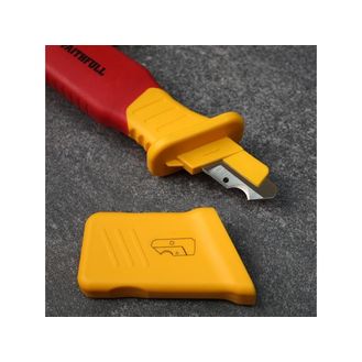 Faithfull VDE Stripping Knife with Hook Blade 190mm