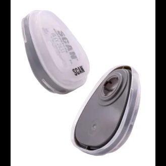 Scan Twin Half Mask P2 Particle Filter Cartridge (Pack of 2)
