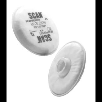 Scan Twin Half Mask P3 Particle Filter Cartridge (Pack of 2)