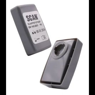 Scan Twin Half Mask P3R Particle Filter Cartridge (Pack of 2)