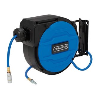 Draper 29662 Retractable Air Hose Reel, 1/4", 12m