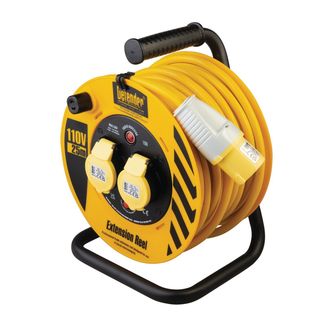 Draper 35092 Defender E86450 110V Industrial Cable Reel, 25m