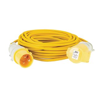 Draper 35182 Defender E85235 110V Extension Lead Yellow 2.5mm&amp;sup2;, 32A, 14m
