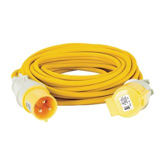 Draper 35819 Defender E85240 110V Extension Lead, Yellow, 4mm&amp;sup2;, 32A, 14m