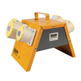 Draper 35839 Defender E13108 110V Splitter Box, 2 x 16A / 2 x 32A