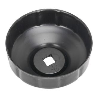 Sealey VS7006.V2-07 Oil Filter Cap Wrench &amp;#8709;76mm x 12 Flutes