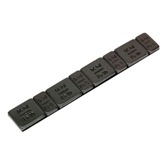 Sealey WWSA510B Wheel Weight 5 &amp; 10g Adhesive Zinc Plated Steel Black Strip of 8 (4 x Each Weight) Pack of 50