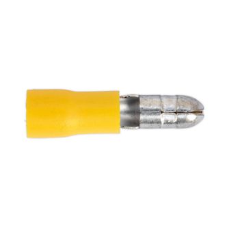 Sealey YT21 Bullet Terminal &amp;#8709;5mm Yellow Pack of 100