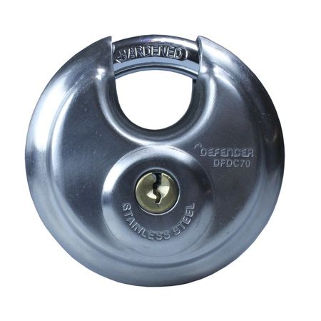Defender DFDC70 Discus Padlock from £9.29