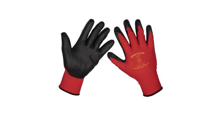 Sealey Flexi Grip Nitrile Palm Gloves (X-Large) - Pack of 12 Pairs 9125XL/12