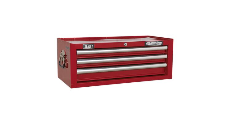 Sealey Mid-Box 3 Drawer with Ball Bearing Slides - Red AP33339