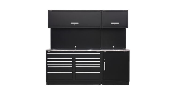 Sealey Modular Storage System Combo - Stainless Steel Worktop APMSCOMBO4SS