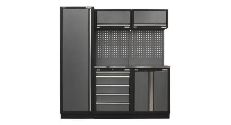 Sealey Modular Storage System Combo - Stainless Steel Worktop APMSSTACK02SS