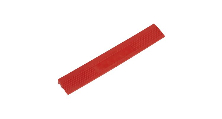 Sealey Polypropylene Floor Tile Edge 400 x 60mm Red Male - Pack of 6 FT3ERM