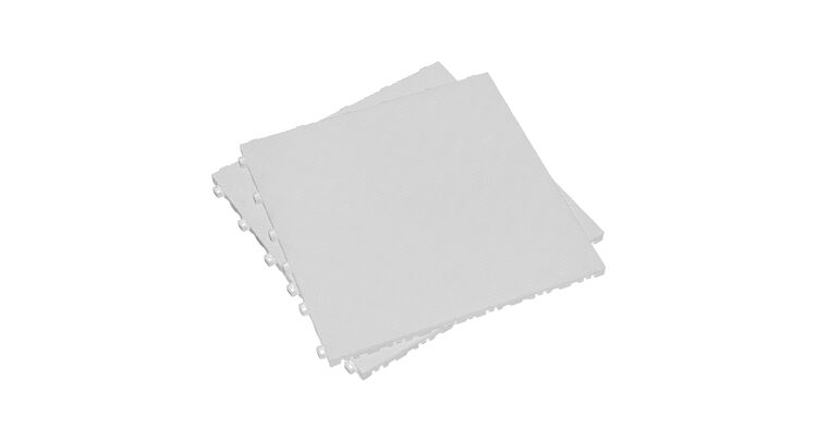Sealey Polypropylene Floor Tile 400 x 400mm - White Treadplate - Pack of 9 FT3W