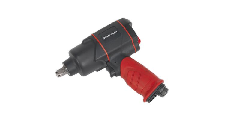 Sealey Composite Air Impact Wrench 1/2"Sq Drive Twin Hammer GSA6006