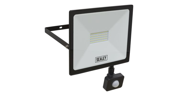 Sealey Extra Slim Floodlight with PIR Sensor 50W SMD LED LED113PIR